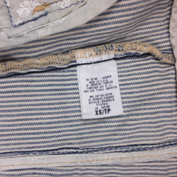 Guess vintage striped denim jacket 3/4 sleeve - Picture 4 of 8